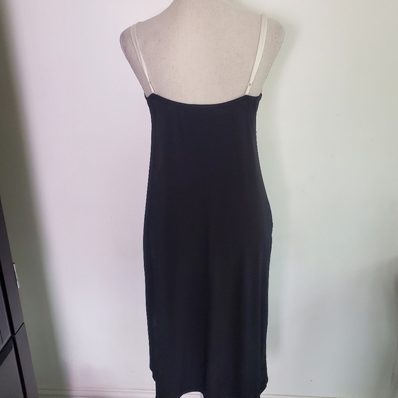 LAST CHANCE - Zara Black & White Slip Sleeveless Dress - Picture 5 of 8